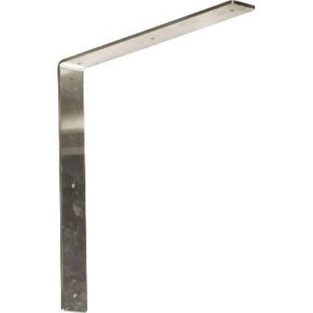 DWELLINGDESIGNS 2 in. W x 16 in. D x 16 in. H Hamilton Bracket, Stainless Steel DW2572456